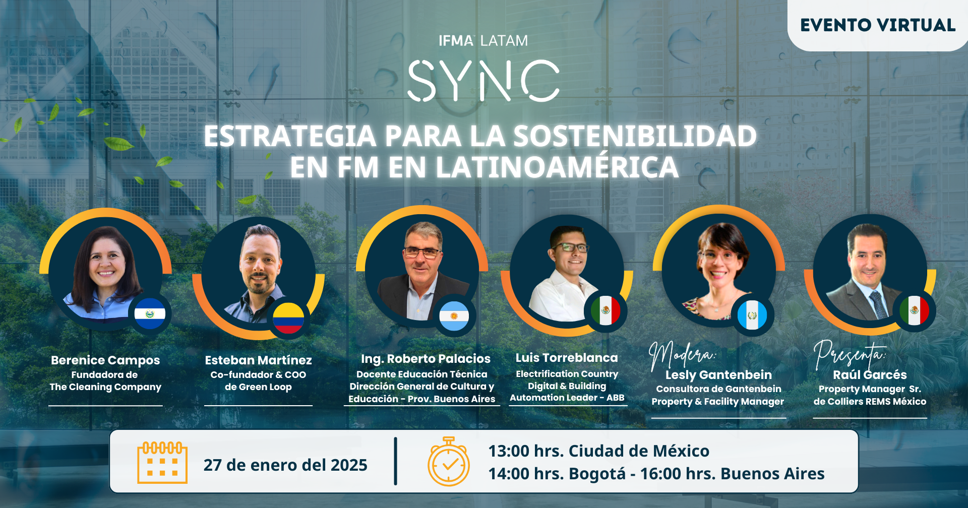 Primer evento virtual del año para Facility Managers: Estrategia para la sostenibilidad en FM en Latinoamérica
