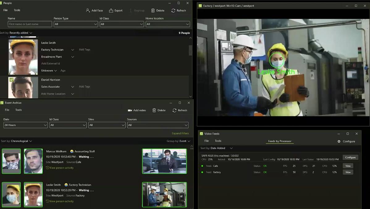 SAFR Analítica de video