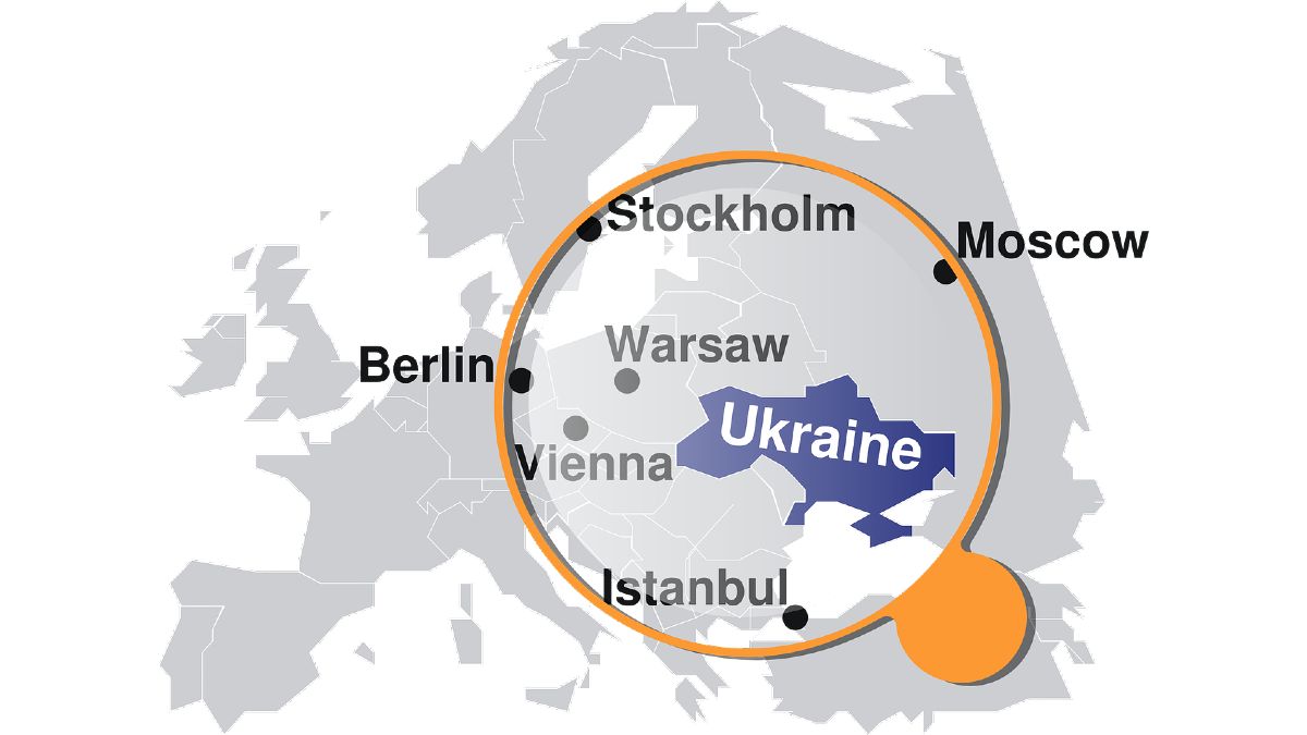 Mapa Rusia y Ucrania