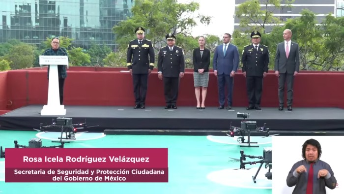 Presentación Unidad Águila drones CDMX