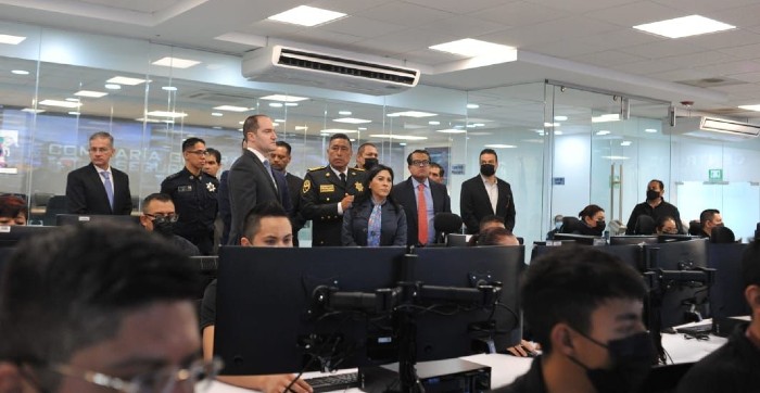 Recorrido de inauguración en el  el C4 de Cuautitlán Izcalli
